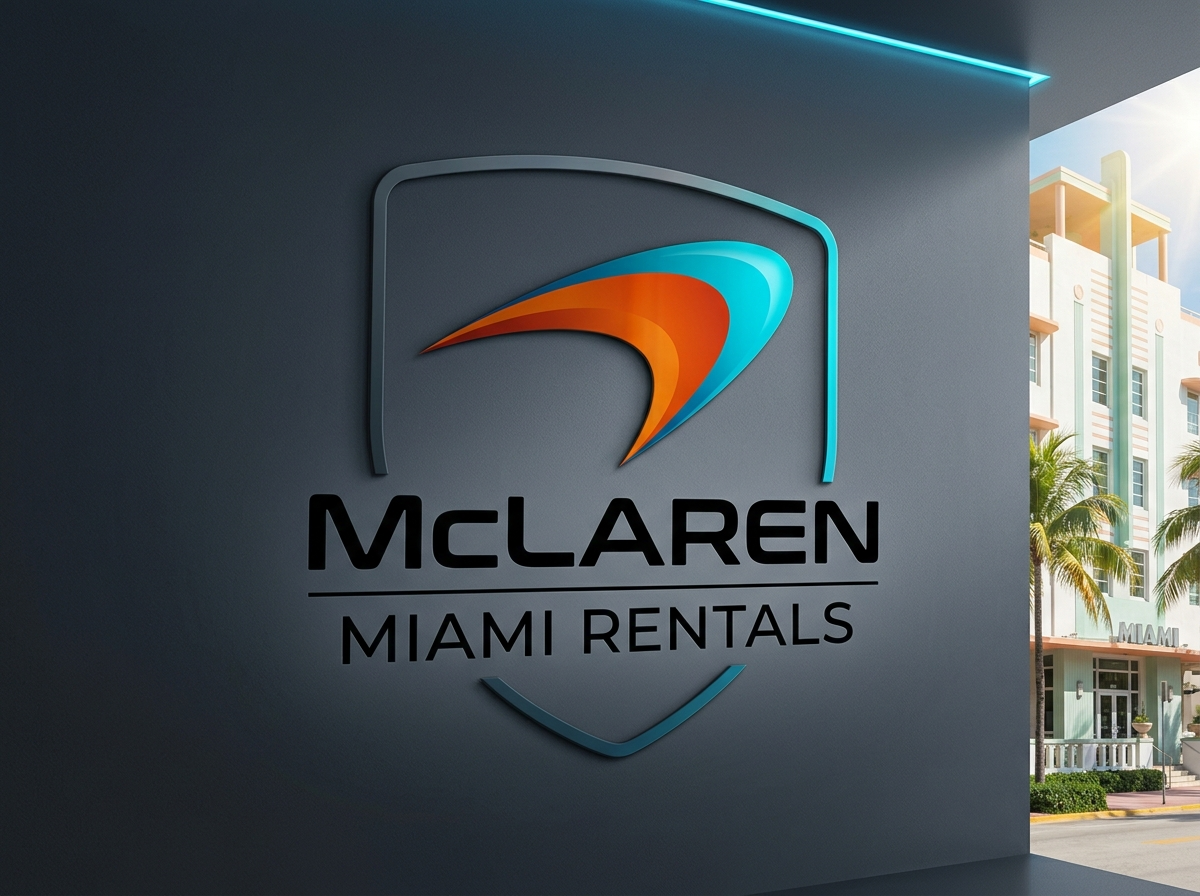 McLaren Speedmark logo for Miami rental