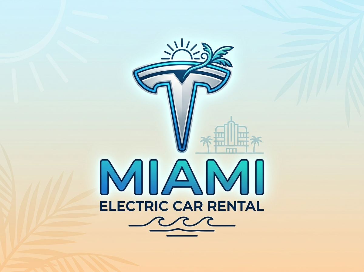 Tesla T logo for Miami electric car rental